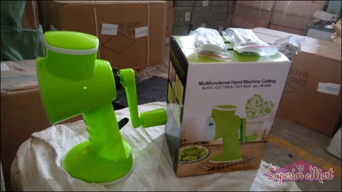 6 in 1 Multi functional Vegetable Cutter & Slicer Hand Machine Cutting, Slice, Cut Thick, Cut Silk All in one - Superior eMart