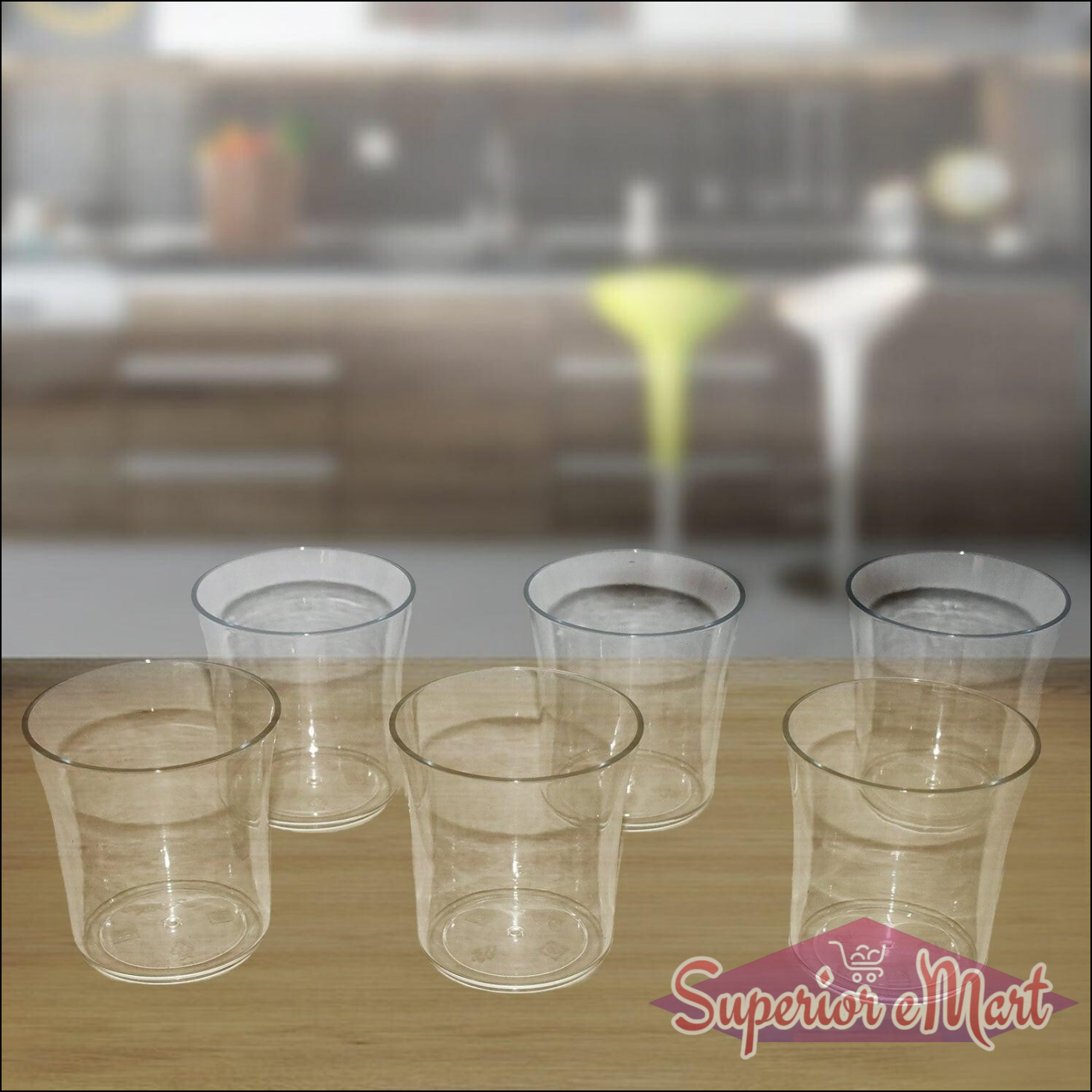 6-Pc Everyday Use Plastic Glassware Set - Superior eMart