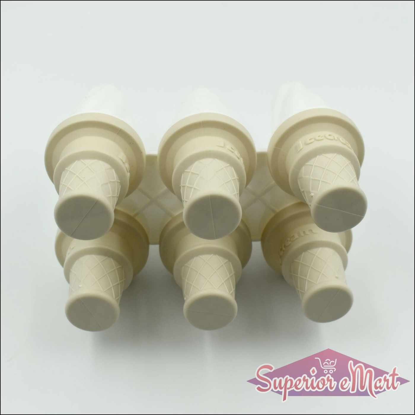 Superior eMart ice cream mold set with six cones for making homemade ice cream treats