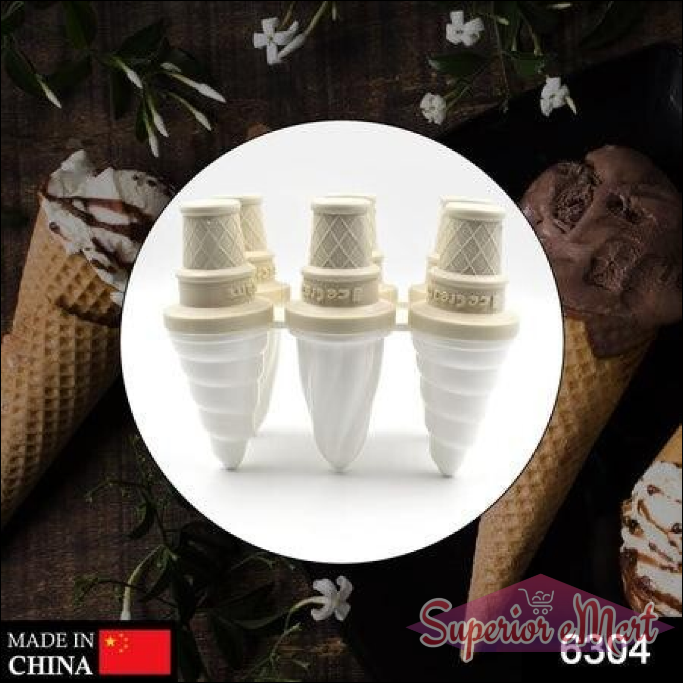 Superior eMart ice cream mold set for making fun ice cream cones at home