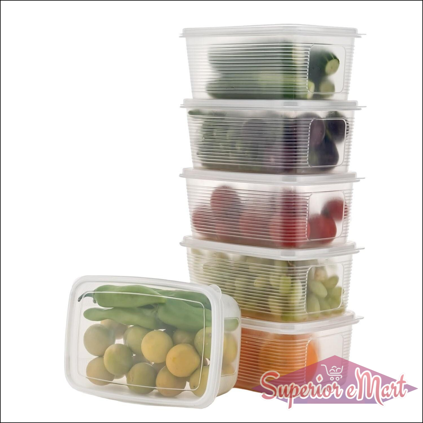 6 Pcs Multipurpose Food Storage Container Set - Superior eMart