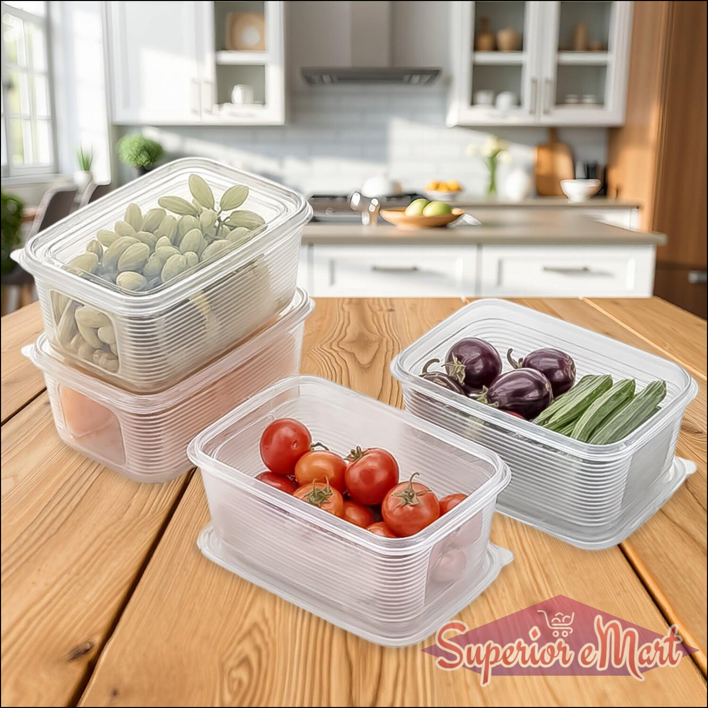 6 Pcs Multipurpose Food Storage Container Set - Superior eMart