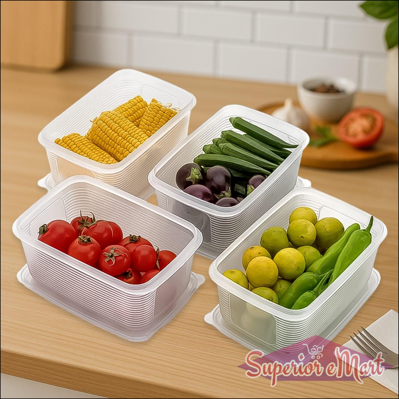 6 Pcs Multipurpose Food Storage Container Set - Superior eMart