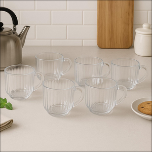 6 Pcs Set Unbreakable Plastic Tea Cups - Superior eMart