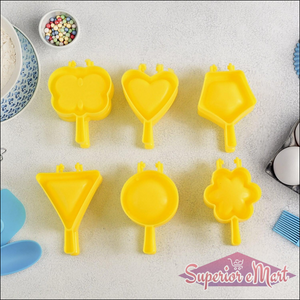 6 Piece Cookie Mold Kit - Unique Shapes - Superior eMart