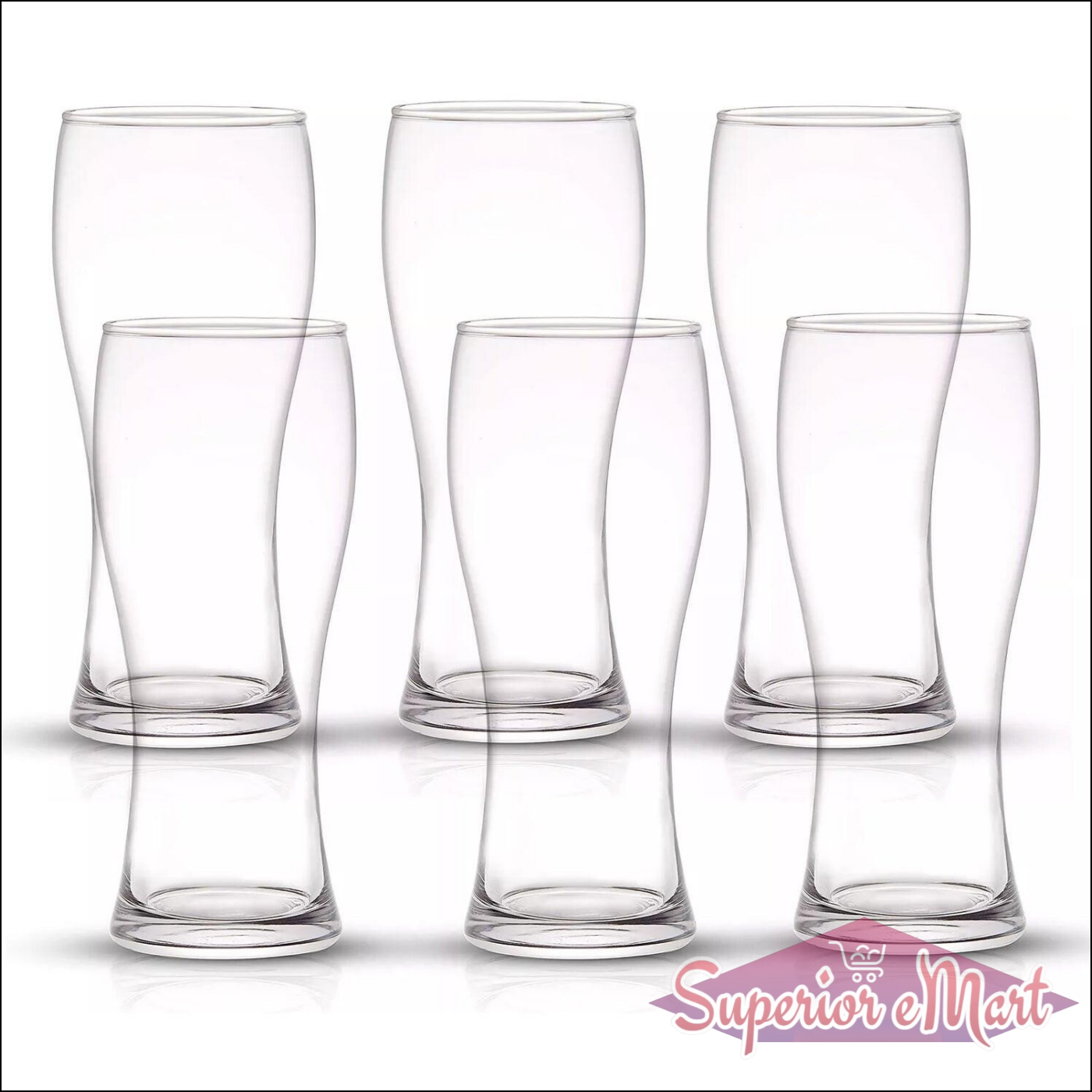 6-Piece Glass Tumbler Set - Superior eMart