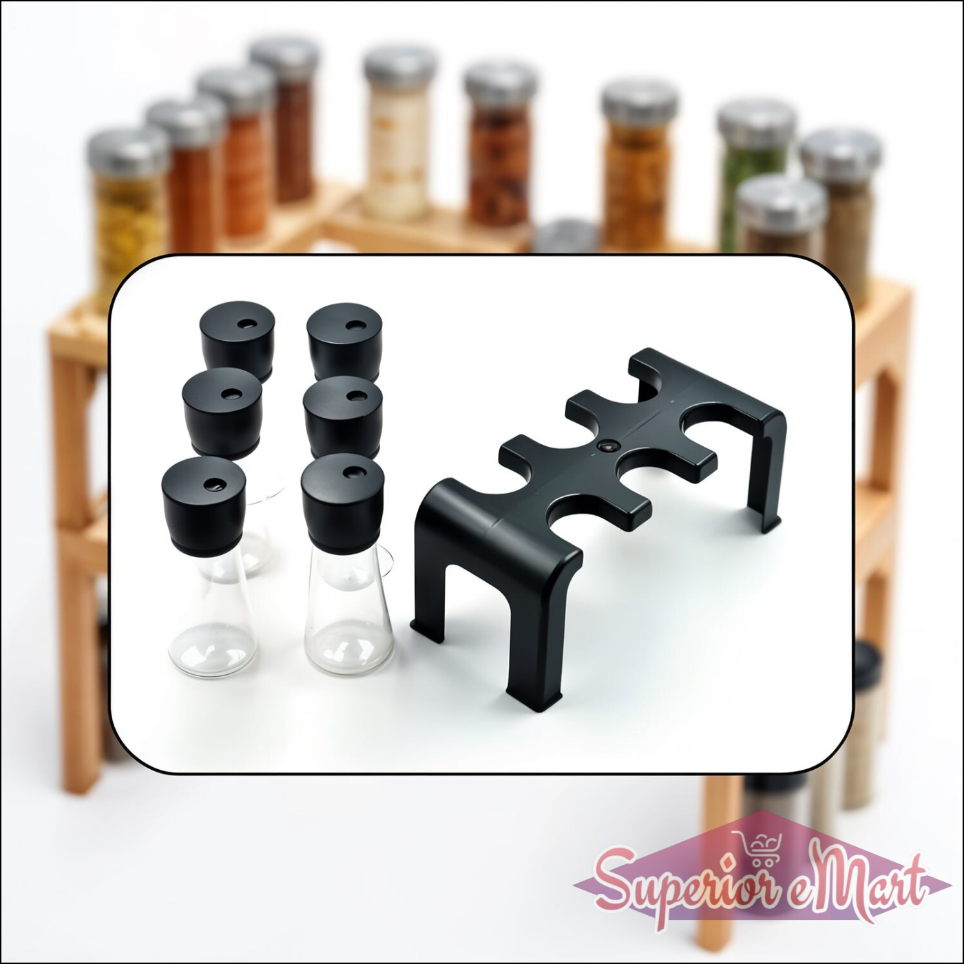 6-Piece Spice Rack - Superior eMart