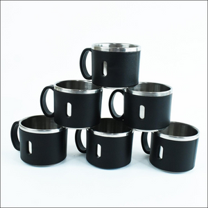 6 Piece Stainless Mug Collection - 150ml - Superior eMart