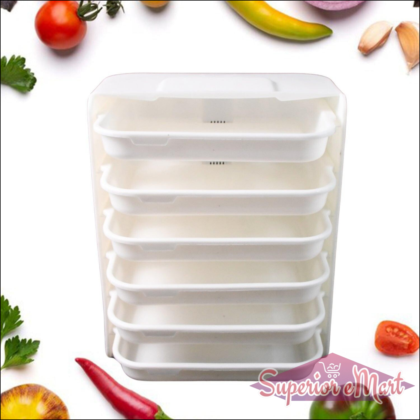 6-tier Wall Shelf for Kitchen Storage - Superior eMart