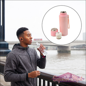 600ml Insulated Water Bottle - Pink - Superior eMart