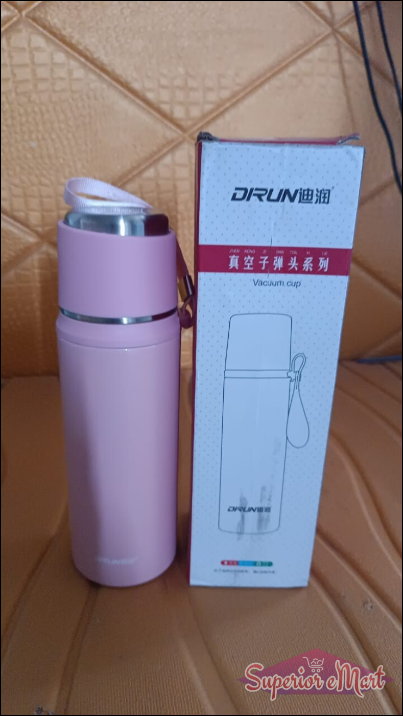 600ml Insulated Water Bottle - Pink - Superior eMart