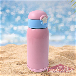 600ml Vacuum Bottle with Strap Pink - Superior eMart