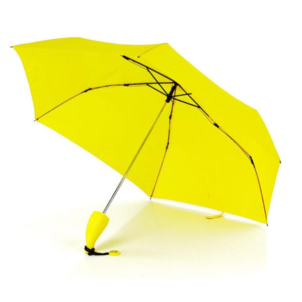 Mini banana-shaped umbrella, foldable and fashionable.