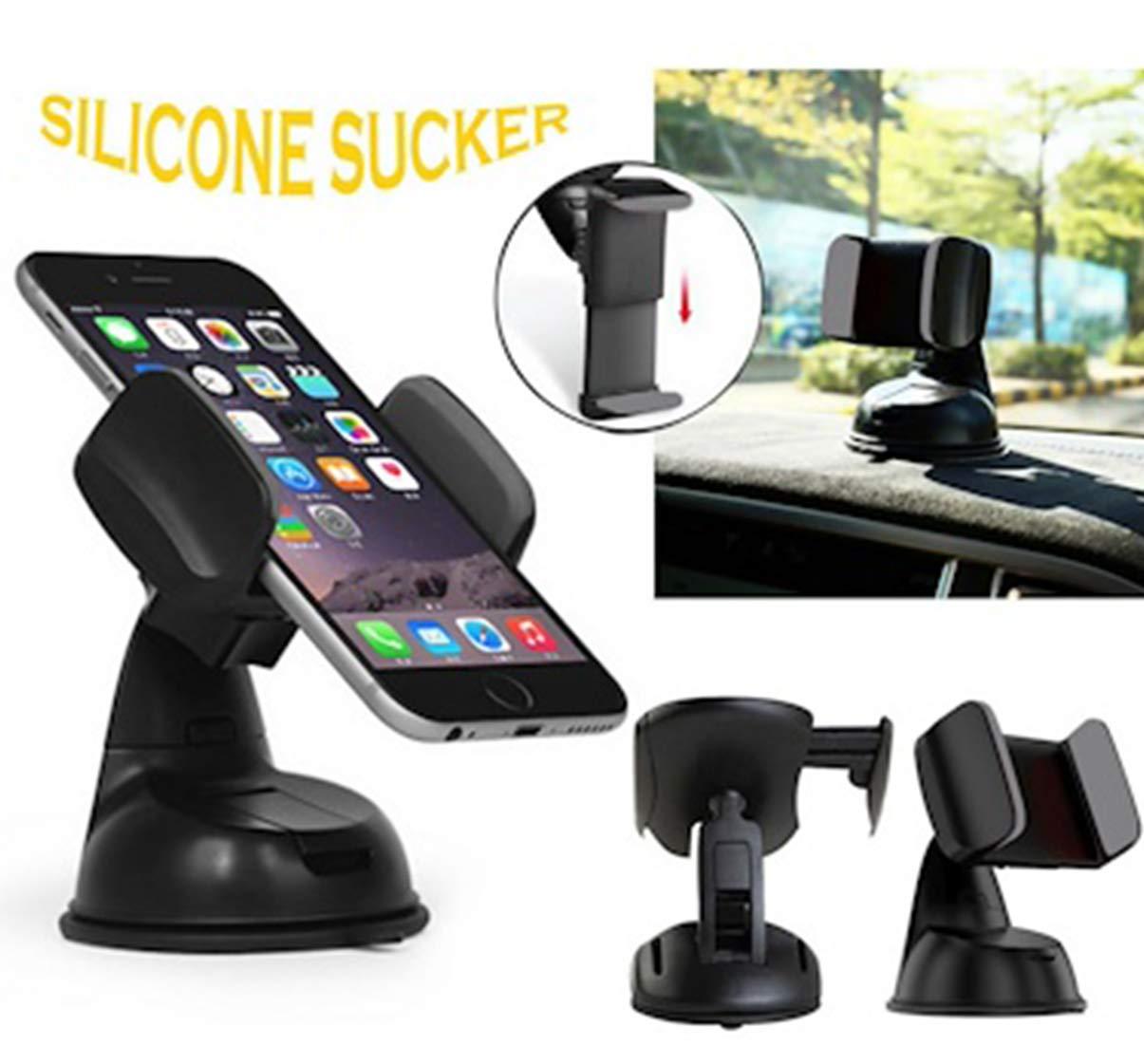 Silicone sucker mobile stand in use.