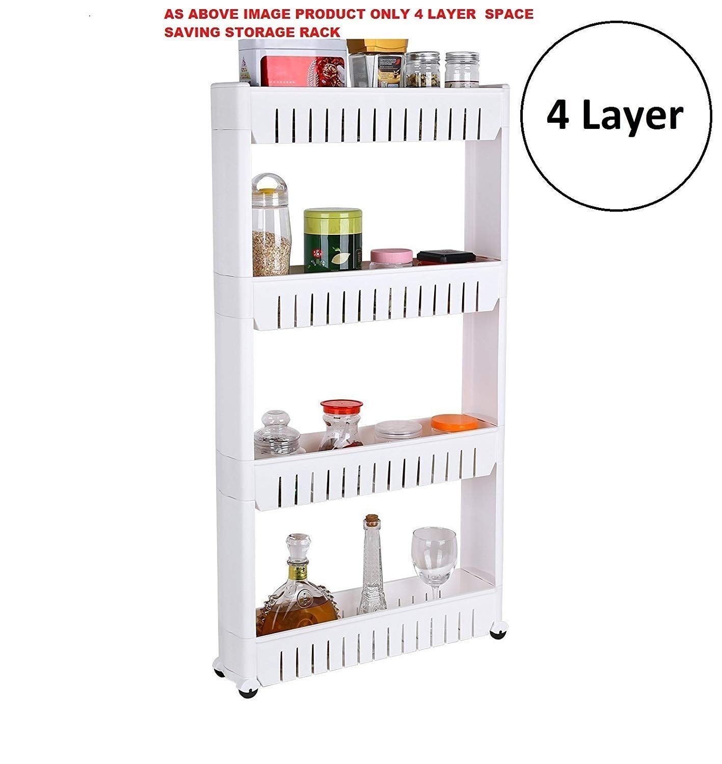 4-layer organizer rack for efficient storage