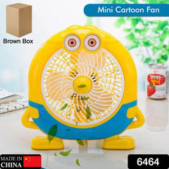 plastic cute mini electric usb fan desk fan for children ( Battery Not Include) - 6464_usb_cartoon_fan