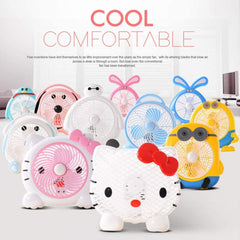 plastic cute mini electric usb fan desk fan for children ( Battery Not Include) - 6464_usb_cartoon_fan