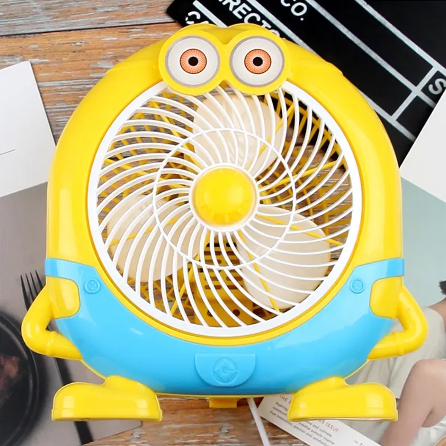 plastic cute mini electric usb fan desk fan for children ( Battery Not Include) - 6464_usb_cartoon_fan