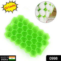 Silicone Ice Cube Trays 32 Cavity Per Ice Tray [Multi color] - 0998_32cavity_ice_tray