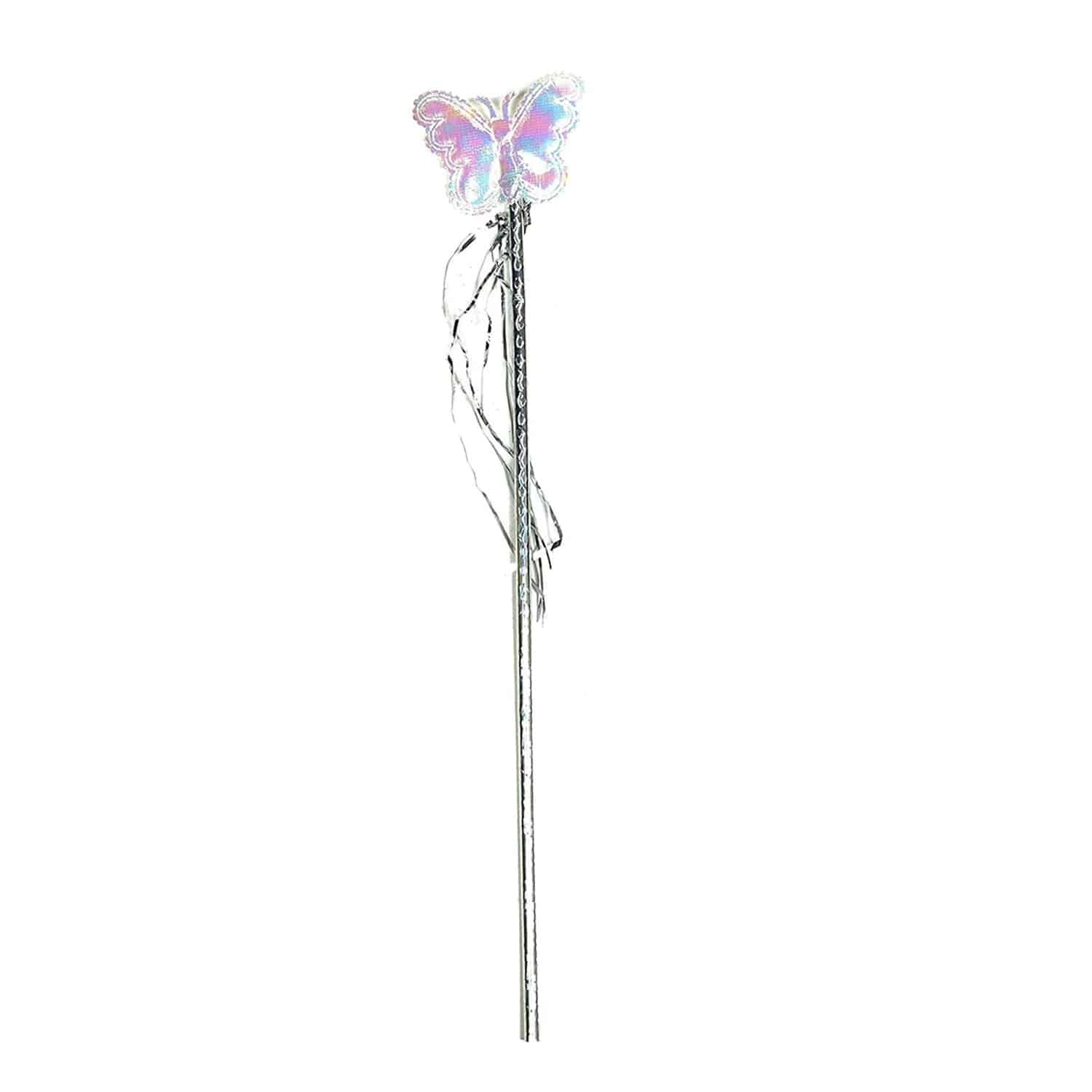 3293 Baby Girls Fairy Nylon Butterfly Wings Costume Butterfly Fairy Angel Wing Wand And Hairband Multi- Color For Party (1pc) - Superior eMart