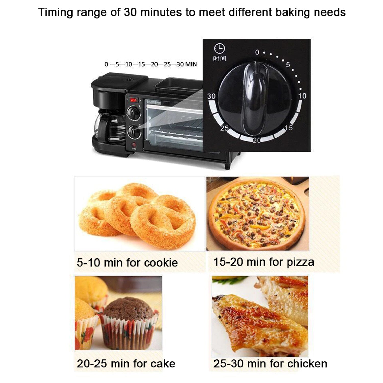 3 in 1 Breakfast Maker with Coffee Pot