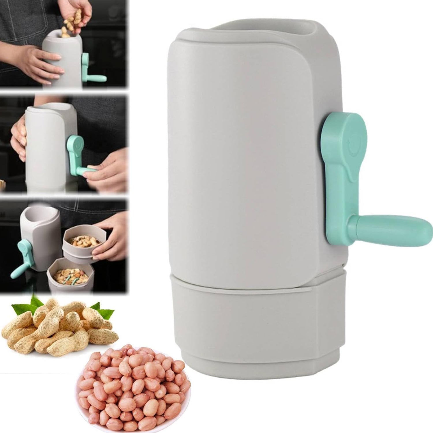 Manual Peanut Sheller Machine - Easy Hand Crank Peeler