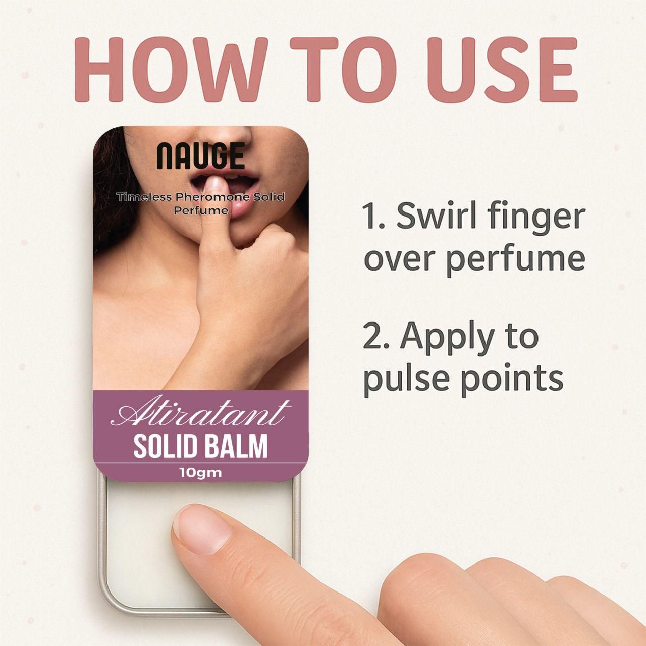 NAUGE Timeless Pheromone Solid Perfume Pack of 2