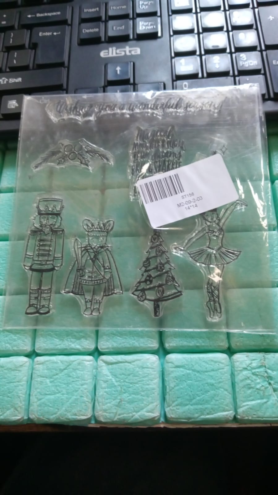 Reusable Rubber Stamp, TPR Stamp DIY Accessories Good Stamping Effect DIY Transp - 17618_paper_craft_rubber_stamp_no8