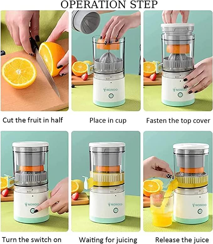 Electric Citrus Juicer: Ideal for juicing halved citrus fruits