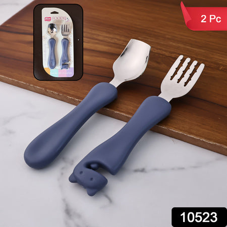 Foodie Stainless Steel Spoon N Fork (2 Pc Set)