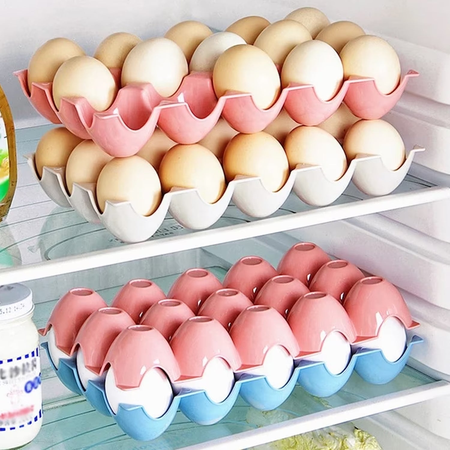 Superior eMart Egg Tray for 15 Eggs - Durable & Convenient