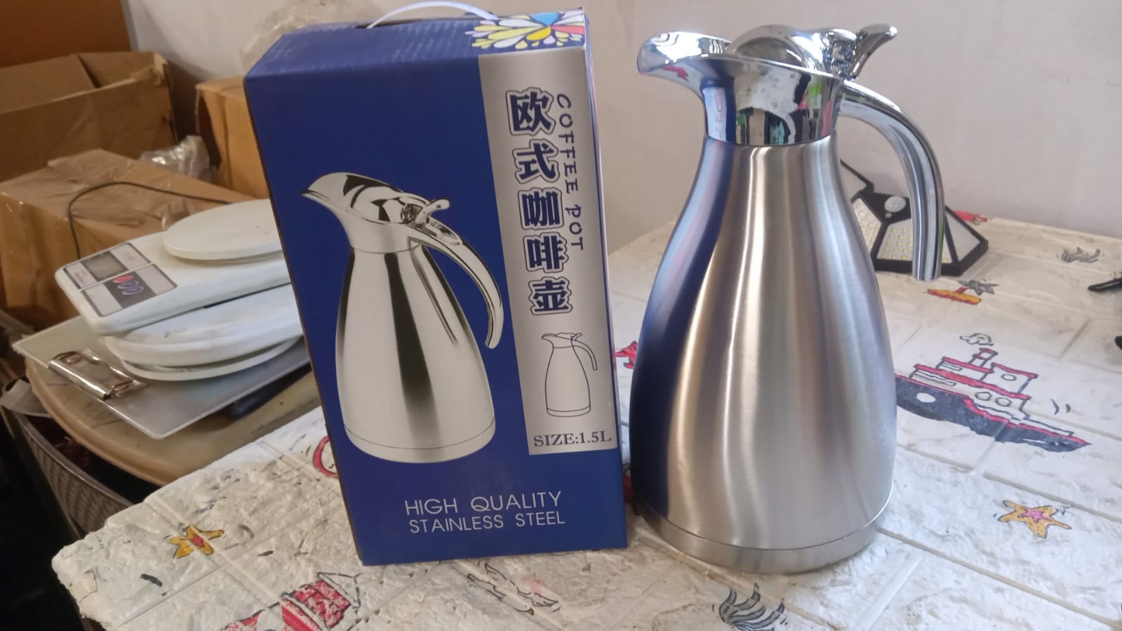 Vacuum Insulated Kettle Jug (Stainless Steel): 1.5L Sizes - 5795_steel_airtight_kettle_1_5ltr