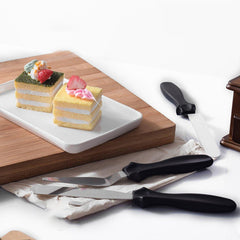 MULTI-FUNCTION STAINLESS STEEL CAKE ICING SPATULA FLAT ANGULAR TRIANGLE PALLET K - 2805_ss_3pc_cake_icing_set