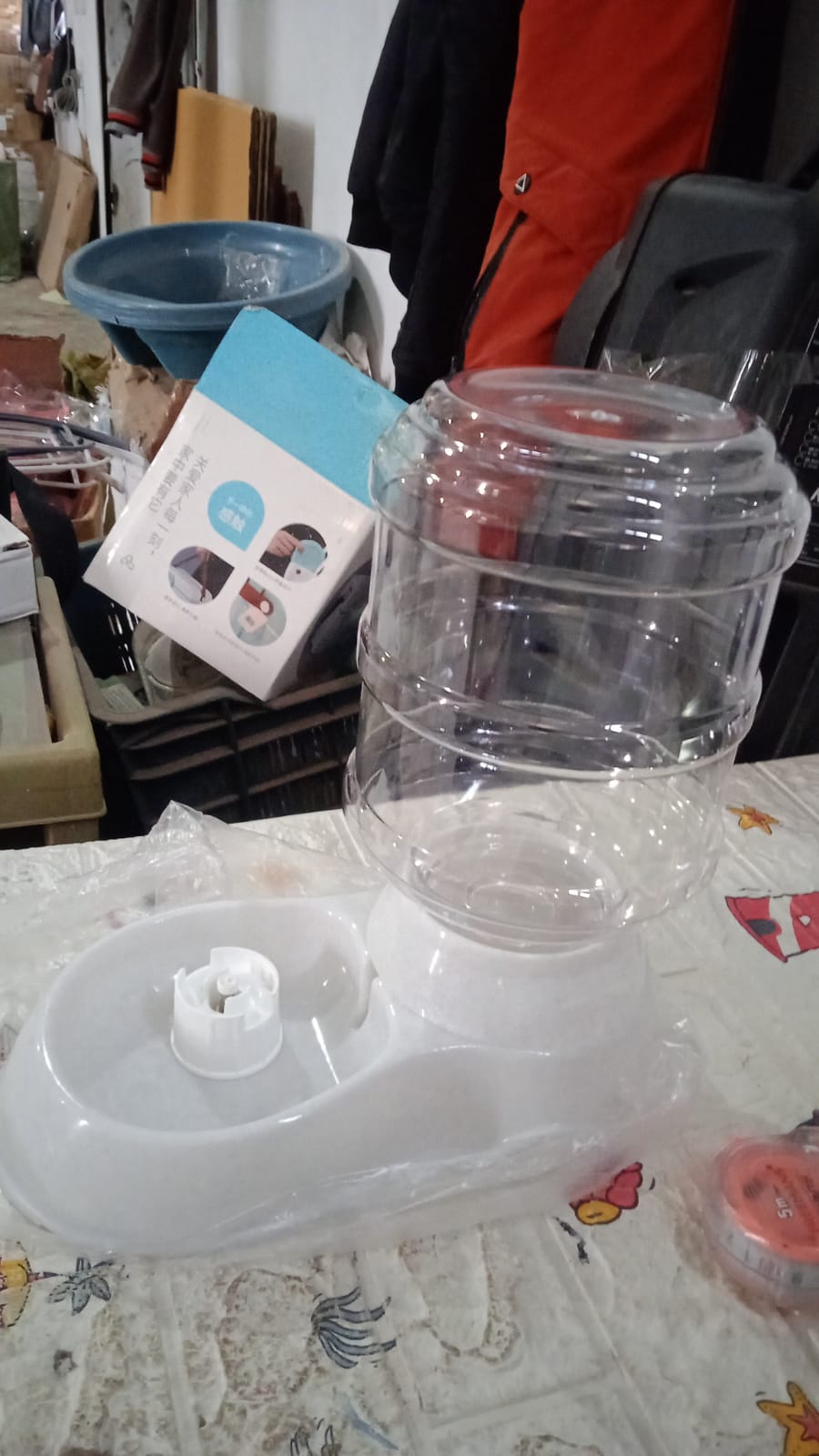 Automatic Pet Water Dispenser Self-Dispensing Gravity Pet Feeder Water Cat Dog F - 0626_pet_water_dispenser_set