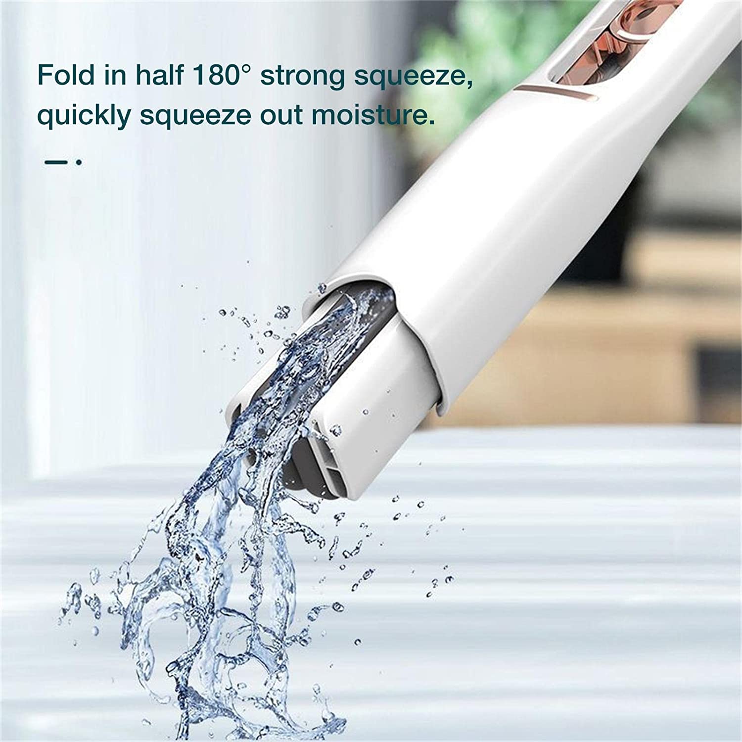 Portable Self-Squeeze Short Mop, Mini Hand Wash-Free Strong Absorbent Mop with 1 - 4707_mini_table_mop