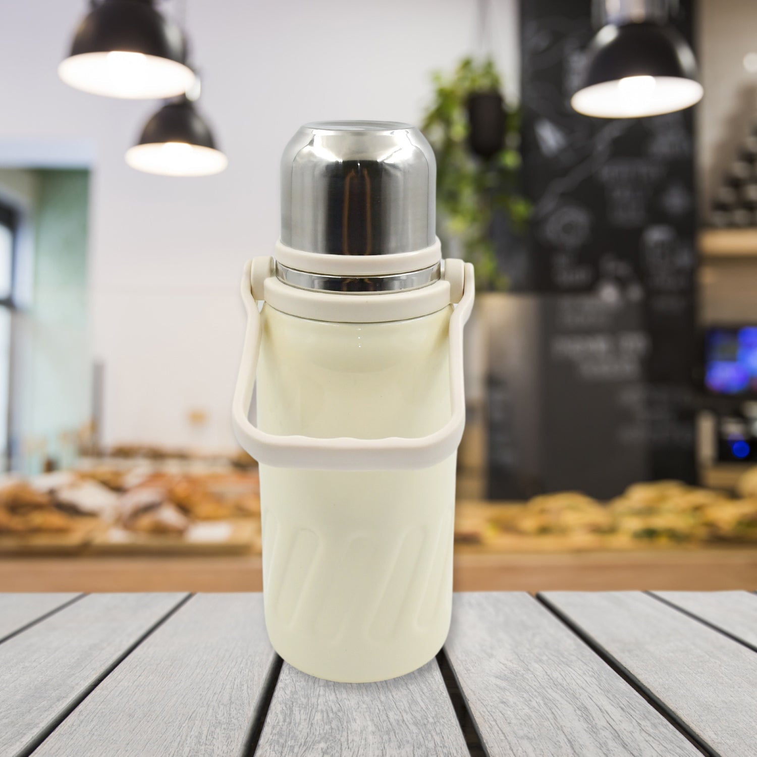 Stainless Steel Vacuum Insulated Water Bottle | Leak Proof Flask for Tea Coffee  - 13040_vacuum_ss_water_bottle_900ml