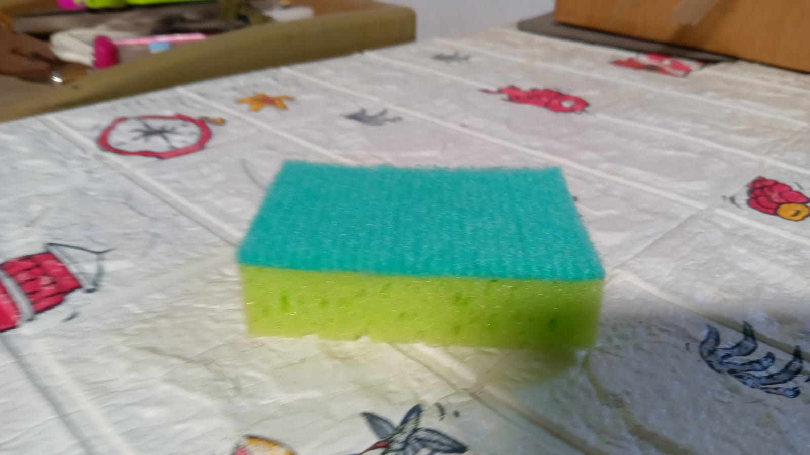 Multi-Purpose Medium 2 In 1 Color Scratch Scrub Sponges, Sponge, Wear Resistance - 7371a_multi_medium_cleaning_scrubber