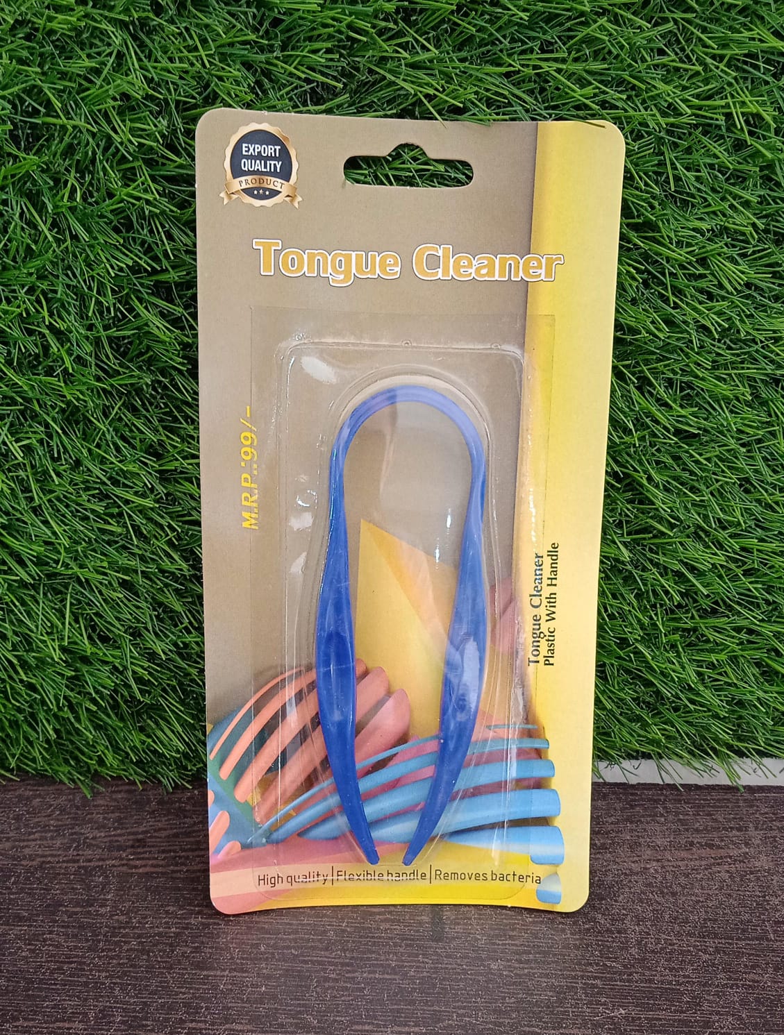 Plastic Tongue Cleaner For Kids & Adults | Tongue Scraper For Bad Breath, Mainta - 12595_plastic_tongue_cleaner_1pc