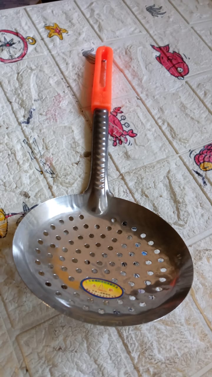 Colander Spoon, Non Slip Hand Polished Thickened Hot Pot Spoon for Kitchen for R - 5778_ss_cooking_colander_spoon_1pc