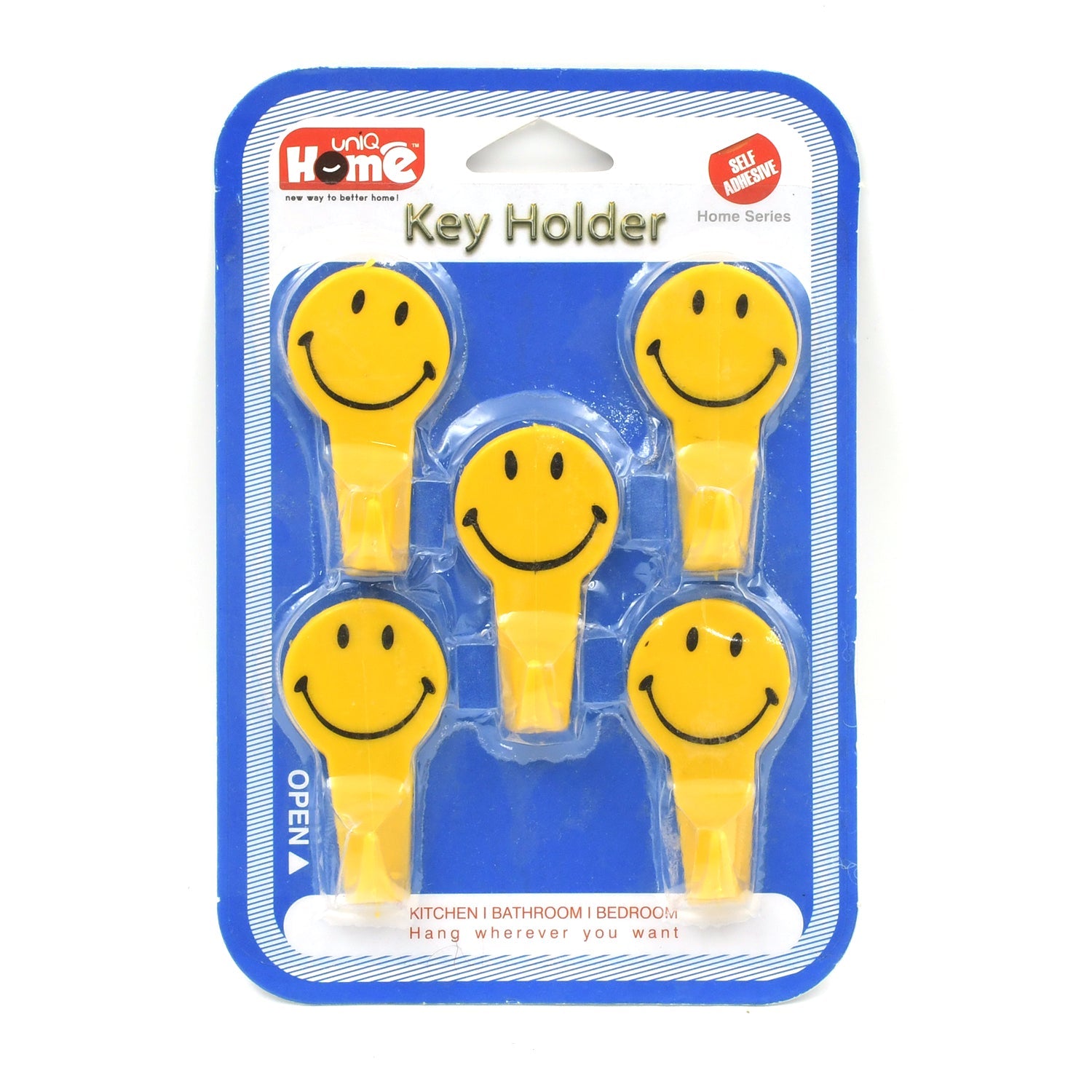 5 PC ADHESIVE HOOK FOR HOLDING STUFFS,KEY AND OTHER ITEMS - 4984_5pc_fancy_stick_hook_d100