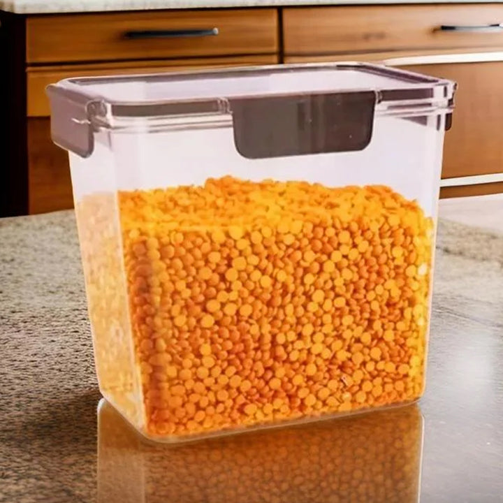 Food Storage Container Airtight Container With Easy Snap Lids (2500ml  1 Pc)