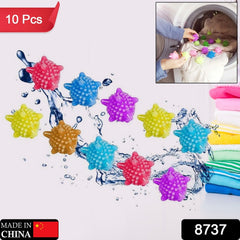 Soft Star Washing Machine, Laundry Dryer Balls Laundry Ball for Household Cleani - 8737_corona_mini_washing_ball_10pc