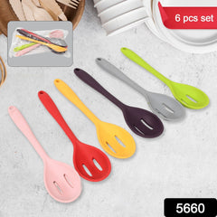 Multipurpose Silicone Spoon, Silicone Basting Spoon Non-Stick Kitchen Utensils H - 5660_silicone_cooking_spoon_6pc_no41