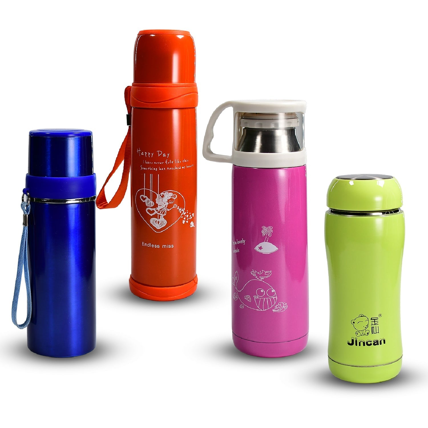 1PC STAINLESS STEEL MIX BOTTLES FOR STORING WATER AND SOME OTHER TYPES OF BEVERA - 6460_wbc_1pc_mix_water_bottle