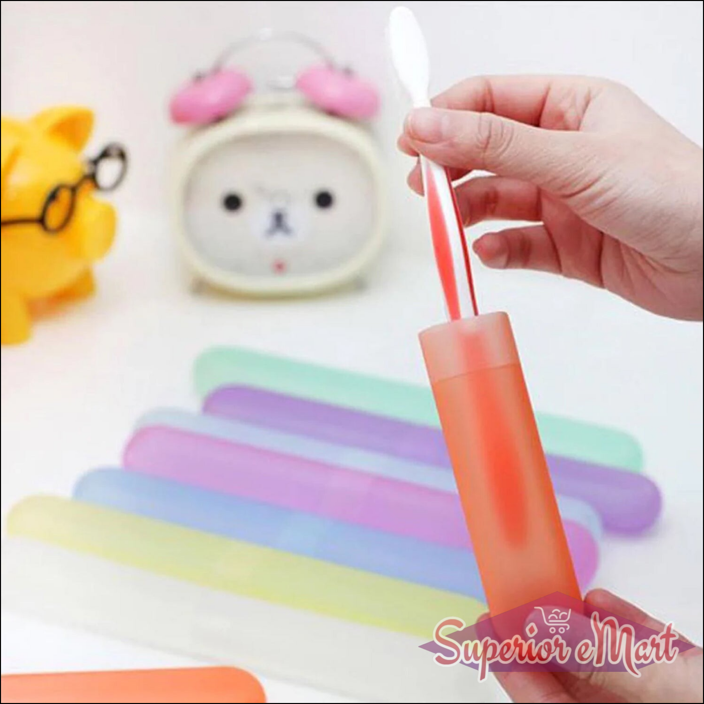 6pc Tooth Brush Travel Covers / Case / Holder - Superior eMart
