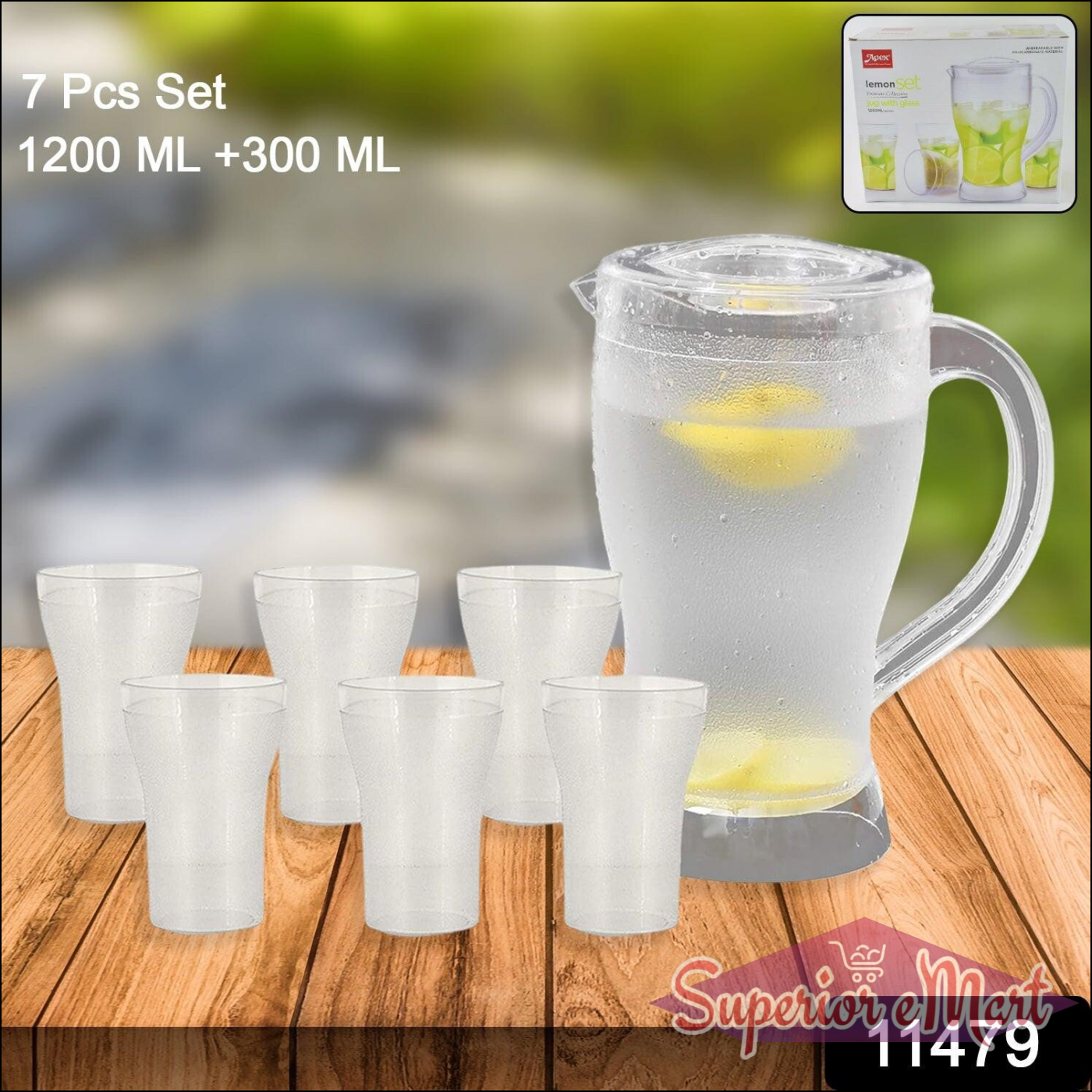 7 Piece Unbreakable Glassware Set - Superior eMart
