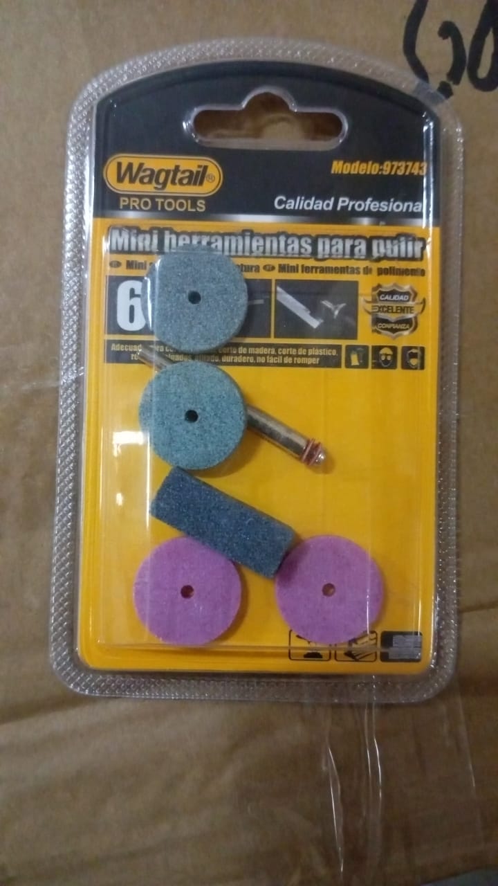 Mini Abrasive Wheel, Quickly Change Stone Mounted Grinding Wheel (6 Pcs Set) - 8654_mini_grinding_wheel_6pc_no18