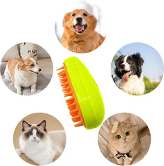 3 In1 Cat Steamy Brush, Self Cleaning Steam Cat Brush Cat Steamer Brush for Mass - 12918_3in1_steam_pet_brush