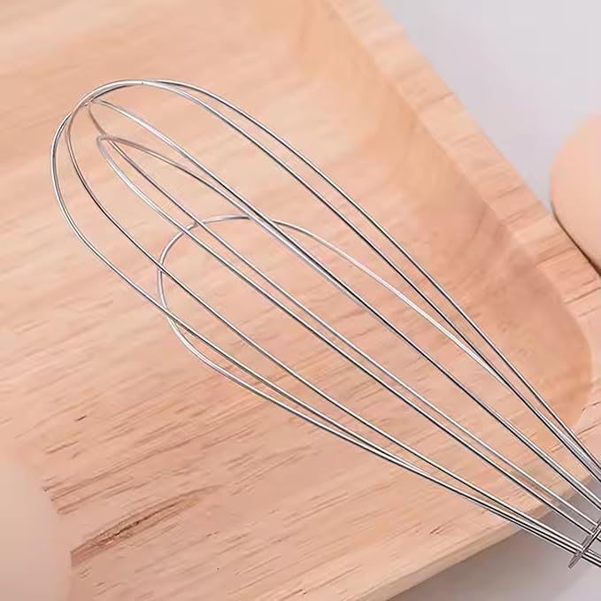 Stainless Steel Manual Milk Frother / Egg Whisk / Free Egg Separator (1 Pc)