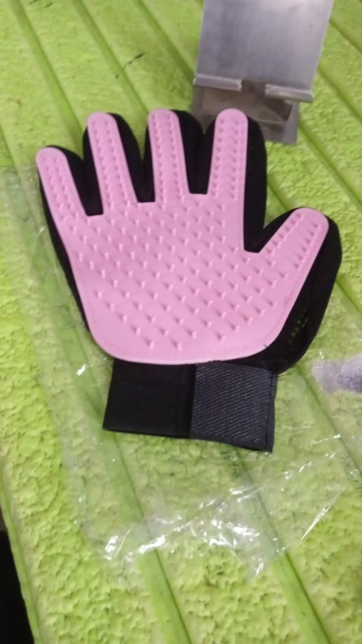 Pink  Gloves, Gloves Bathing Tool (1 Pc) - 17956_pink_multi_clea_gloves_1pc